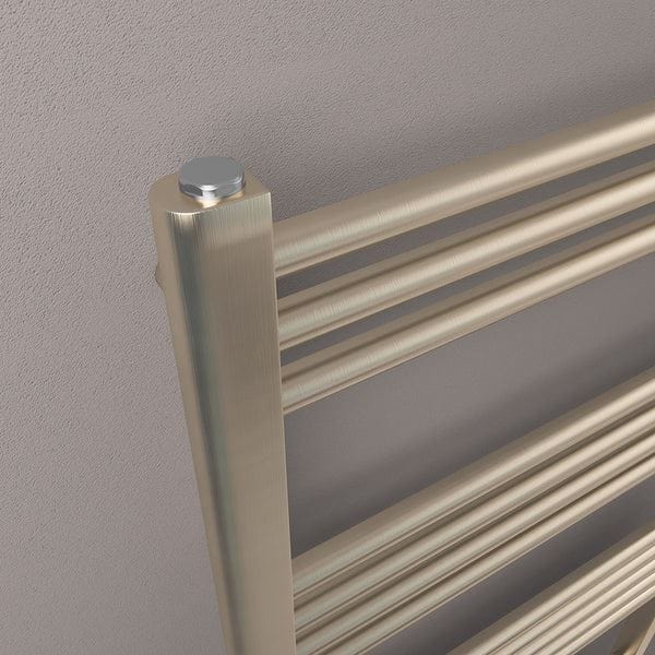 Eastbrook Ladder Rails Eastbrook Wendover Straight Heated Towel Rail in Brushed Brass