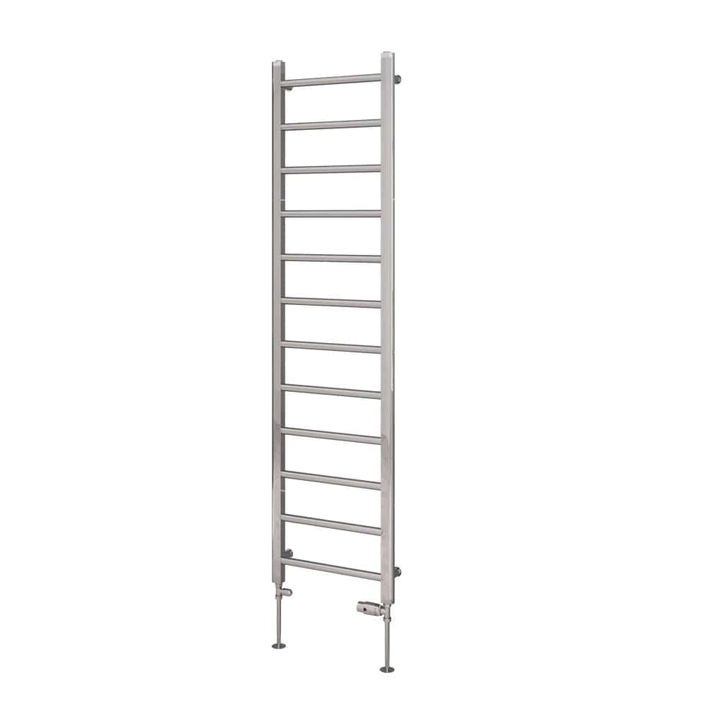 Eastbrook Ladder Rail Eastbrook Tuscan Round Heated Towel Rail in Chrome 1750 x 450 / Electric Only