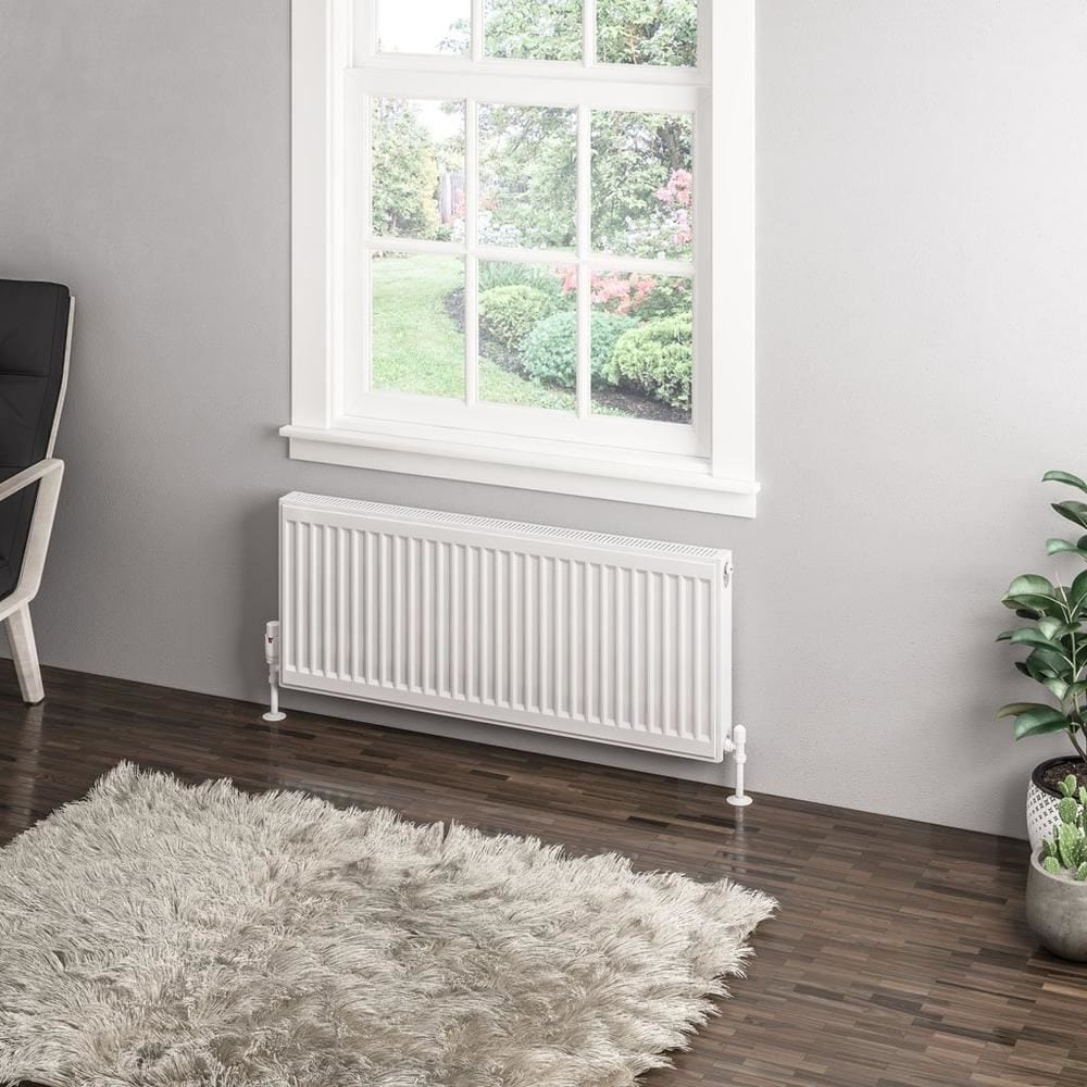 Aquarius Bathrooms Type 11 Aquarius Type 11 Compact Panel Radiator In Gloss White 400 x 1000mm