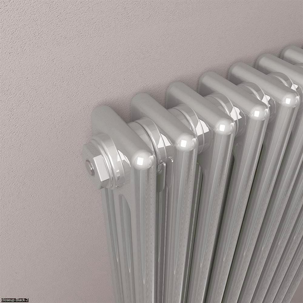 Eastbrook Column Radiator Eastbrook Rivassa Traditional 3 Column Radiator in Chrome Effect