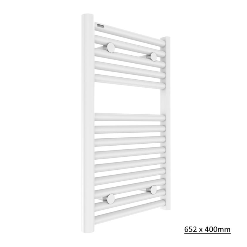 Tissino Ladder Rails Tissino Hugo2 Designer Towel Radiator in Mount Blanc 652 x 400 / Central Heating