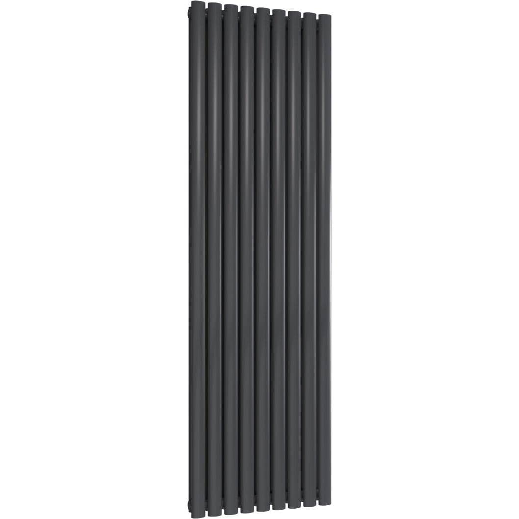 Aquarius Bathrooms Column Radiator Aquarius Athens Double Vertical Column Radiator 1800 x540mm / Anthracite