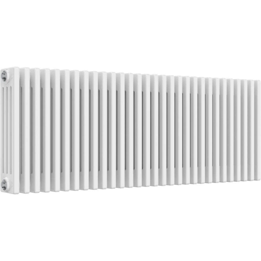 Aquarius Bathrooms Column Radiator Aquarius Foundry Horizontal 4 Column Radiator in White 500mm x 1370mm