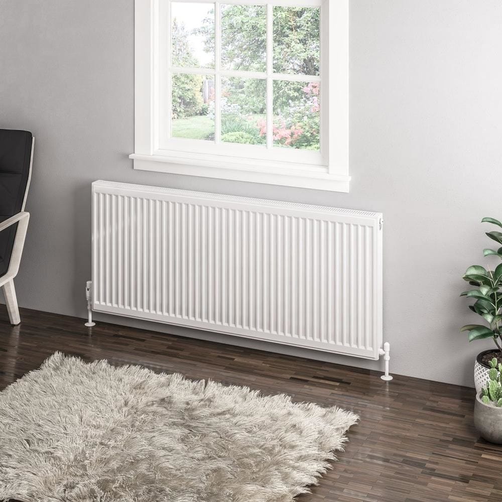 Aquarius Bathrooms Type 11 Aquarius Type 11 Compact Panel Radiator In Gloss White 600 x 1400mm