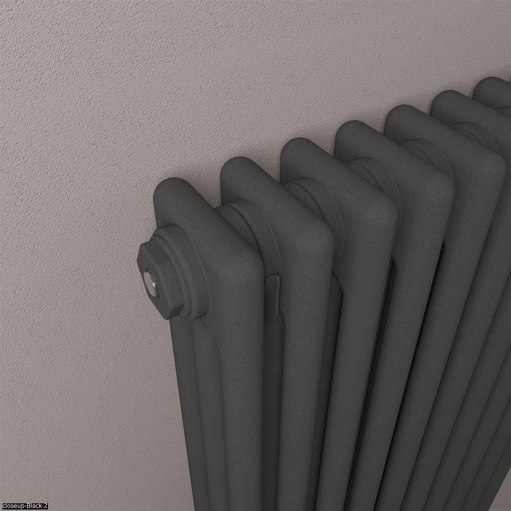 Eastbrook Column Radiator Eastbrook Rivassa Traditional 3 Column Radiator in Matt Anthracite