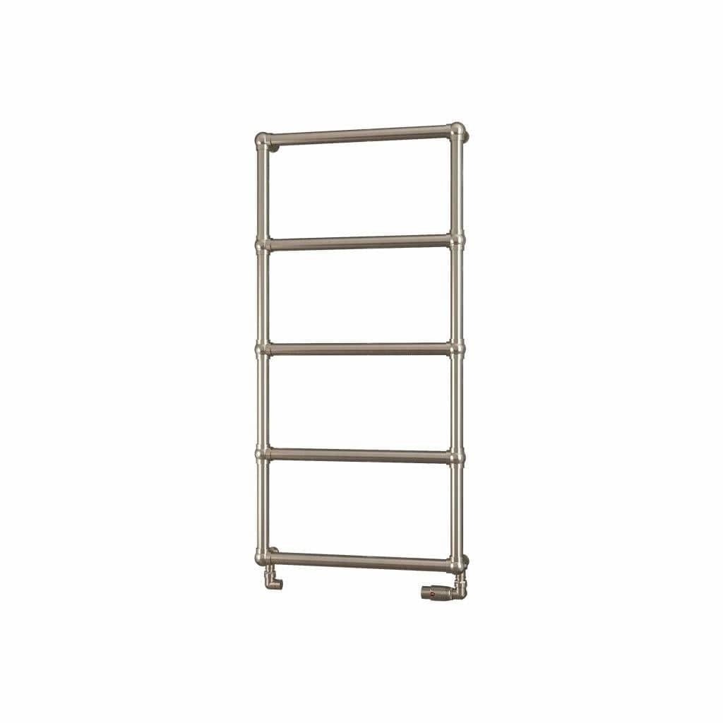 Eastbrook Traditional Towel Rail Eastbrook Stour Vertical Traditional Heated Towel Rail in Brushed Brass 1195 x 600 / Electric Only