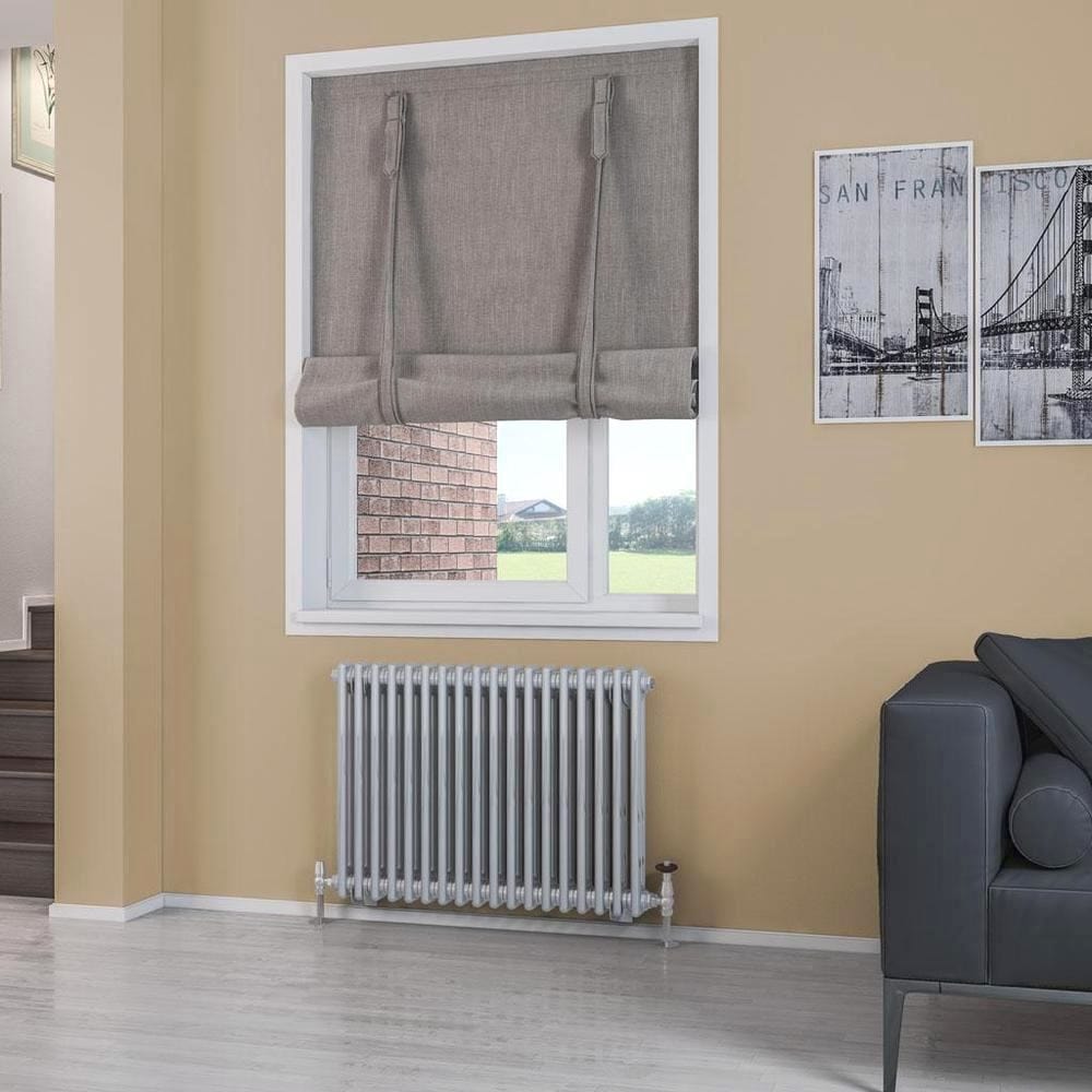 Eastbrook Column Radiator Eastbrook Rivassa Traditional 2 Column Radiator in Chrome Effect 600 x 833 / Dual Fuel