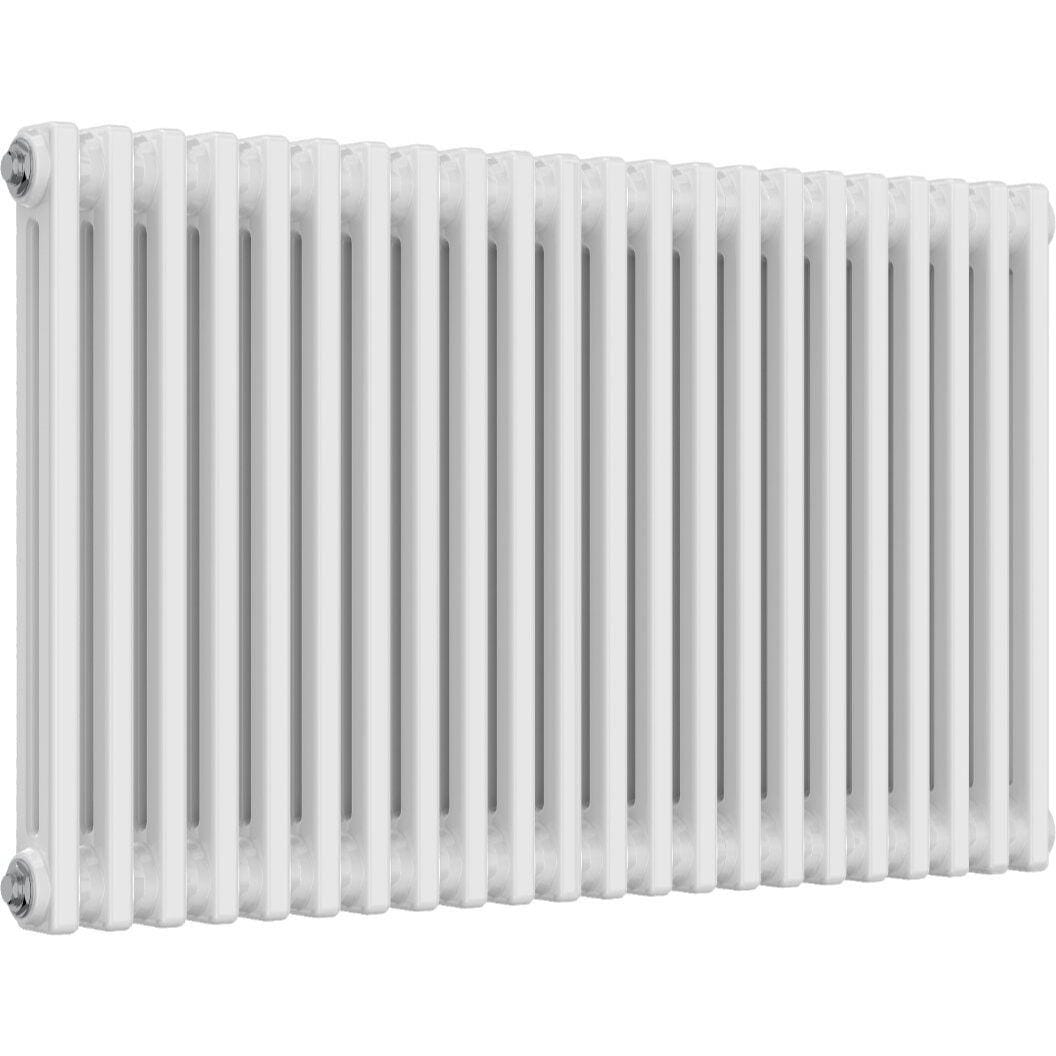 Aquarius Bathrooms Column Radiator Aquarius Foundry Horizontal 2 Column Radiator in White 600mm x 965mm