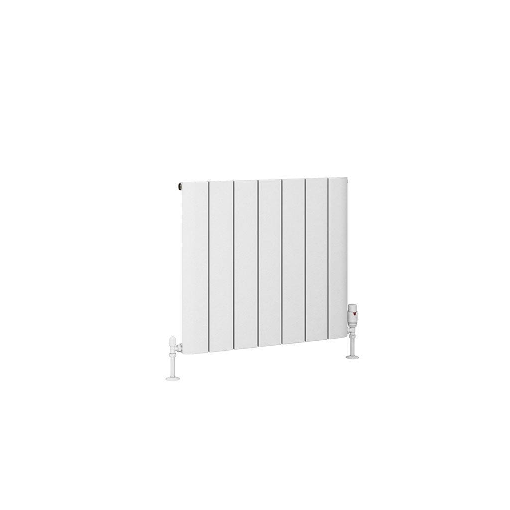 Eastbrook Panel Radiators Eastbrook Peretti Straight Horizontal Aluminum Radiator in Matt White