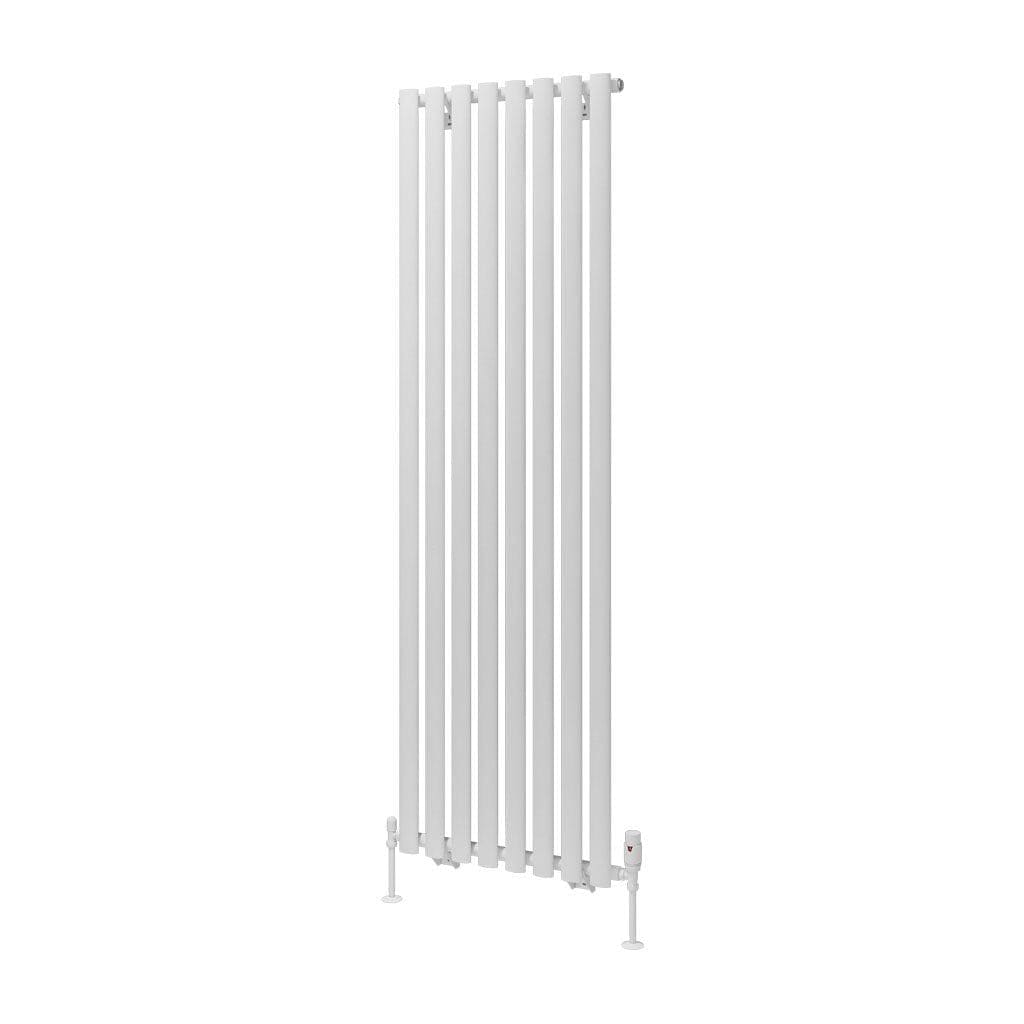 Eastbrook Panel Radiators Eastbrook Tunstall Straight Vertical Designer Radiator in Matt White