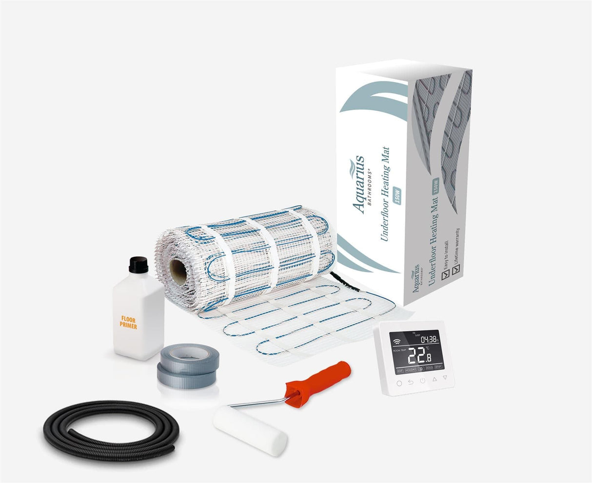 Aquarius Bathrooms Underfloor Heating Aquarius Underfloor Electric Heating Kit - 150 Watts
