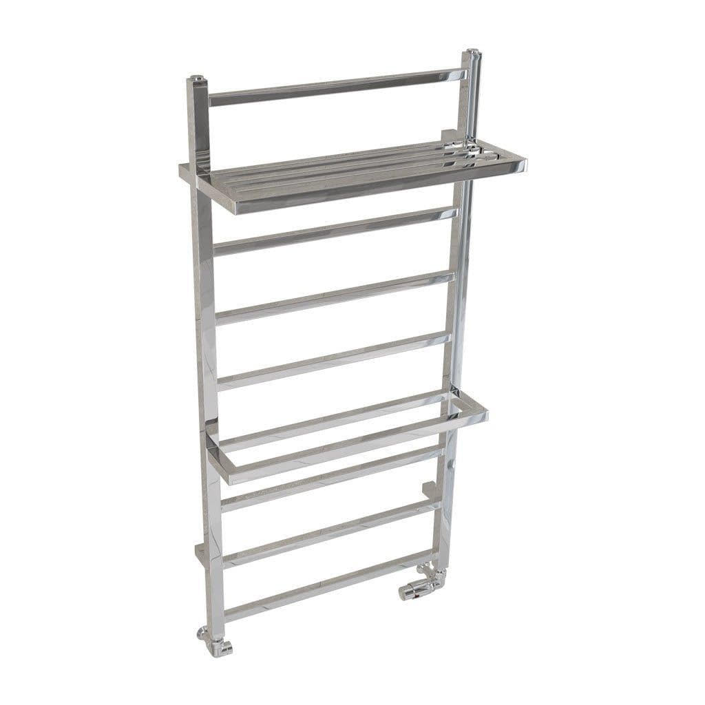 Eastbrook Designer Towel Radiator Eastbrook Launton Straight Vertical Heated Towel Rail in Chrome 1200 x 600 / Central Heating