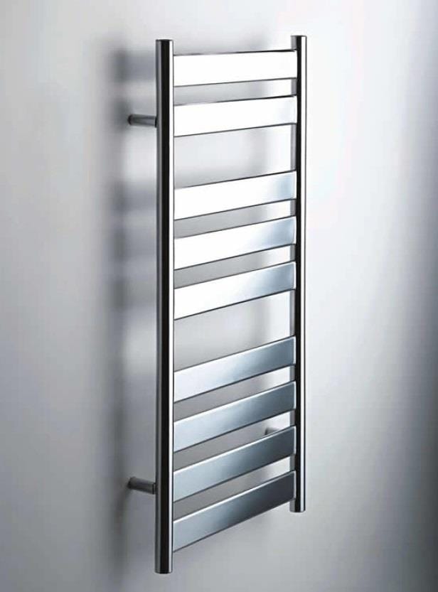 Redroom Designer Towel Radiator Redroom Azor Straight Vertical Designer Towel Rail in Chrome