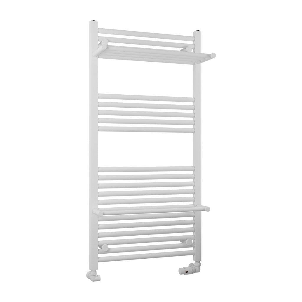 Eastbrook Panel Radiator Eastbrook Haddenham Straight Vertical Towel Rail in Matt White 1200 x 600 / Central Heating