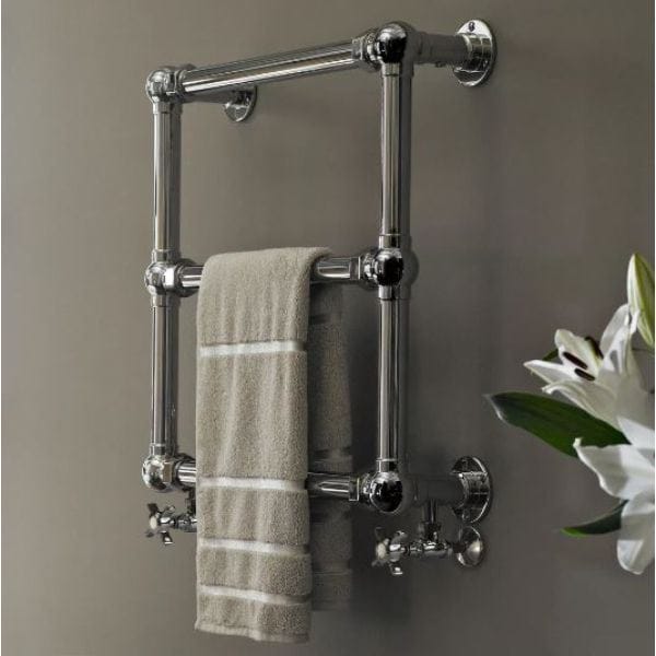 Vogue Traditional Towel Rail Vogue Grandeur Straight Wall Mounted Traditional Towel Rail in Chrome 1286 x 636 / Dual Fuel