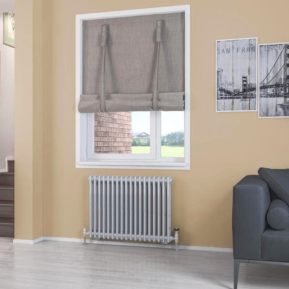 Eastbrook Column Radiator Eastbrook Rivassa Traditional 2 Column Radiator in Chrome Effect 600 x 833 / Electric Only