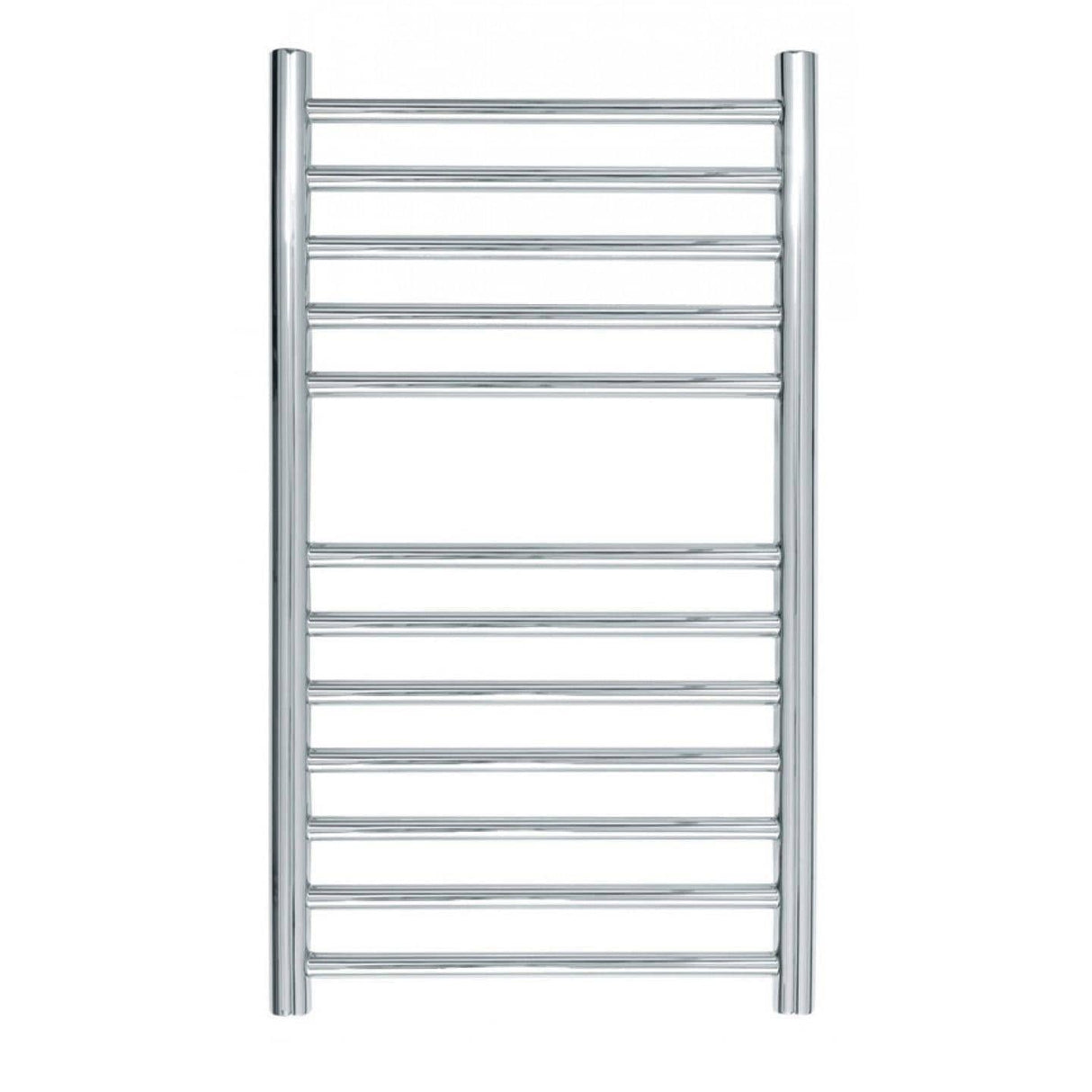 JIS Ladder Rail JIS Sussex Ouse Vertical Stainless Steel Heated Towel Rail 700 x 400mm / Central Heating / Polished Chrome
