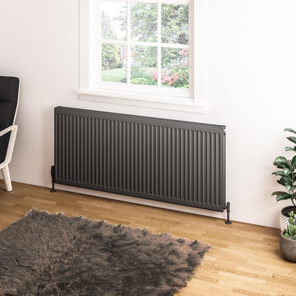 Aquarius Type 11 Aquarius Type 11 Compact Panel Radiator In Matt Anthracite 600 x 1400mm