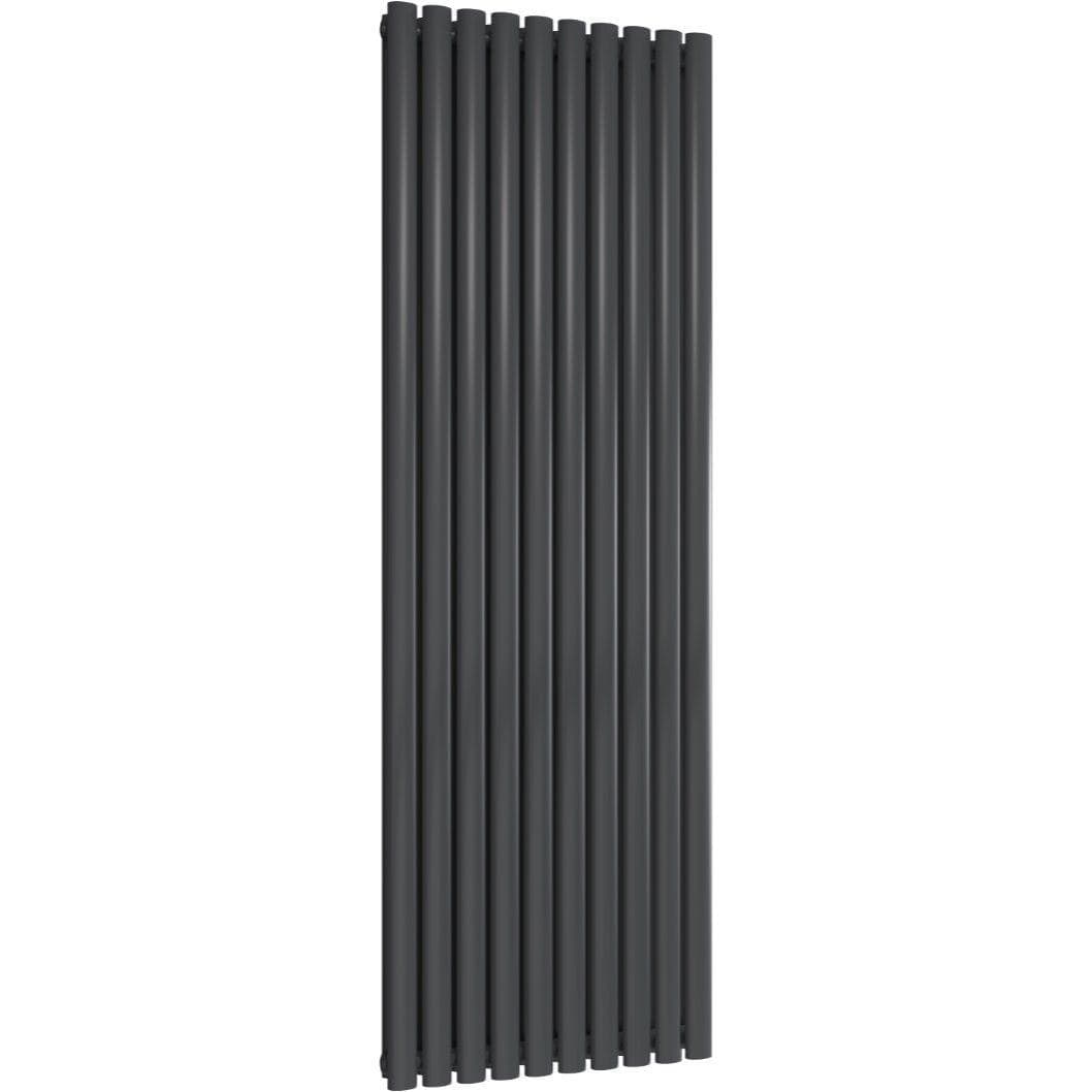 Aquarius Bathrooms Column Radiator Aquarius Athens Double Vertical Column Radiator 1800 x600mm / Anthracite