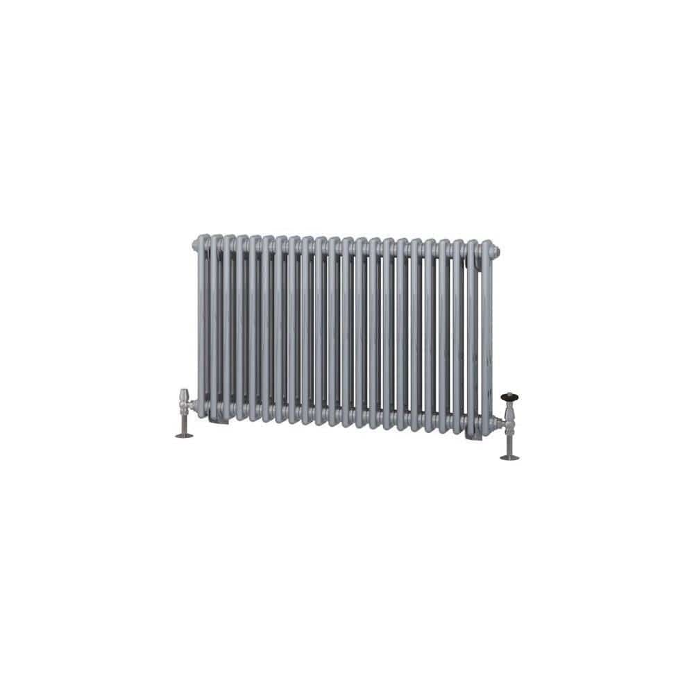 Eastbrook Column Radiator Eastbrook Rivassa Traditional 2 Column Radiator in Chrome Effect