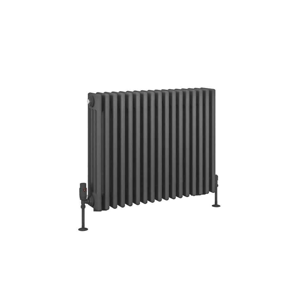 Eastbrook Column Radiator Eastbrook Rivassa Traditional 4 Column Radiator in Matt Anthracite