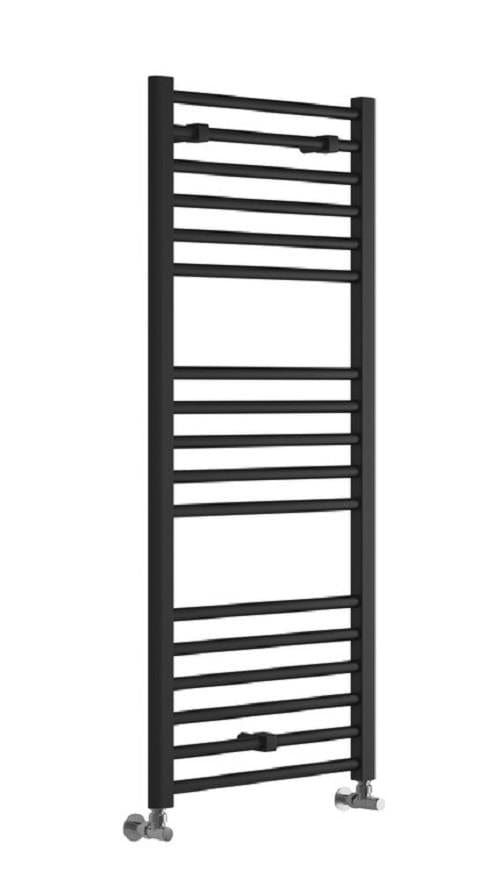 Aquarius Ladder Rails Aquarius Graph High Heat Output Straight Ladder Rail in Anthracite 1200 x 500mm