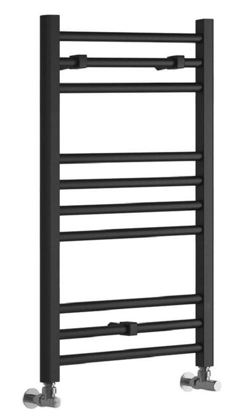 Aquarius Ladder Rails Aquarius Graph High Heat Output Straight Ladder Rail in Anthracite 800 x 500mm