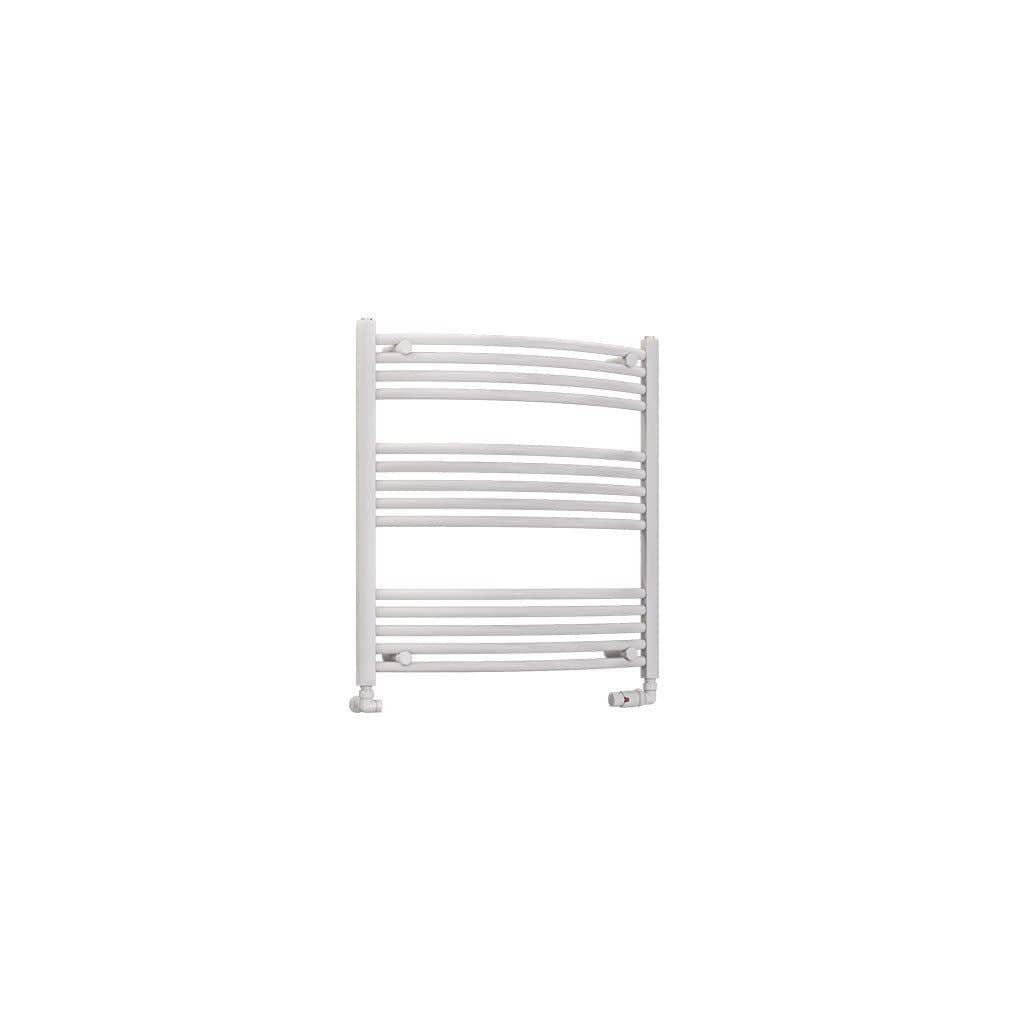 Eastbrook Wendover Curved Vertical Heated Towel Rail in White
