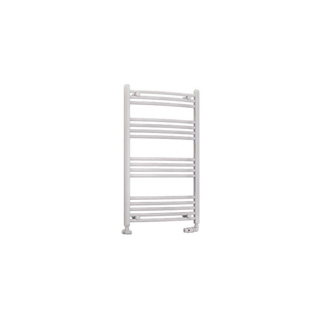 Eastbrook Wendover Curved Vertical Heated Towel Rail in White