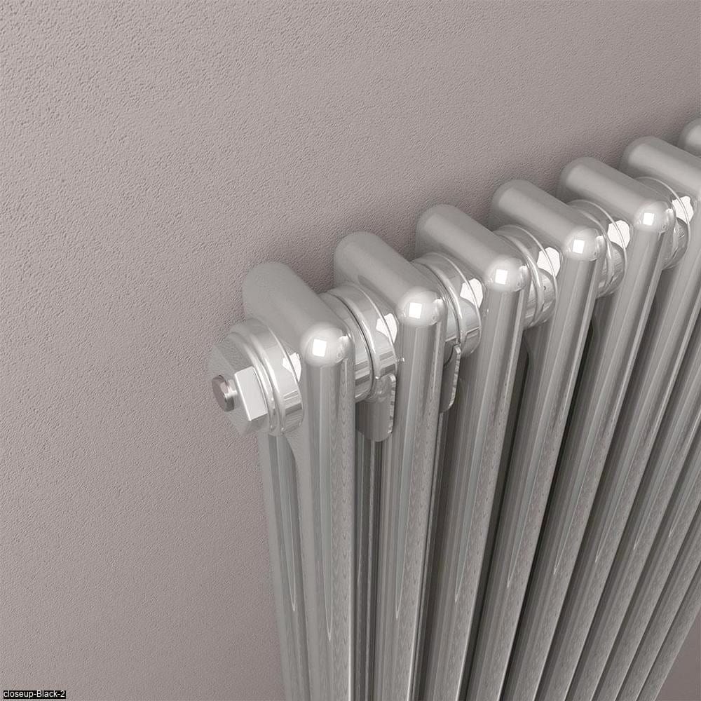 Eastbrook Column Radiator Eastbrook Rivassa Traditional 2 Column Radiator in Chrome Effect