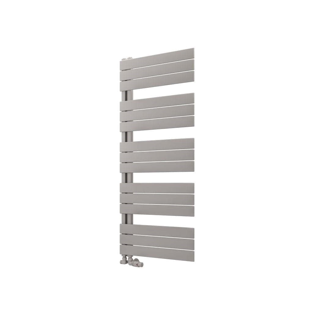 Eastbrook Designer Towel Radiator Eastbrook Helmsley Straight Vertical Designer Towel Rail in Matt Grey 1400 x 600 / Dual Fuel