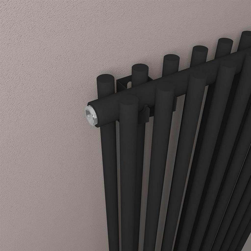 Eastbrook Murano Vertical Designer Radiator in Matt Black