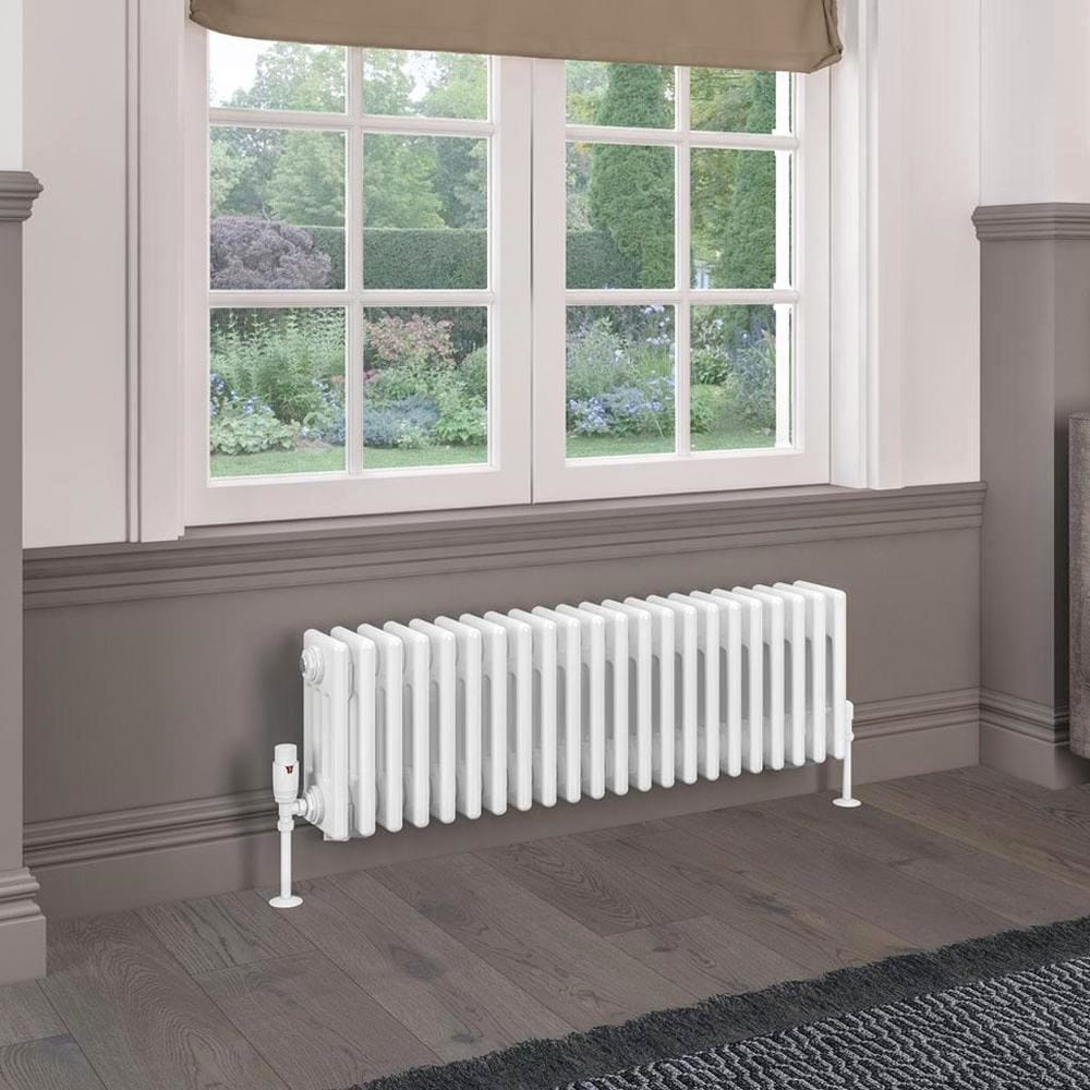 Eastbrook Rivassa Traditional 4 Column Radiator in Gloss White