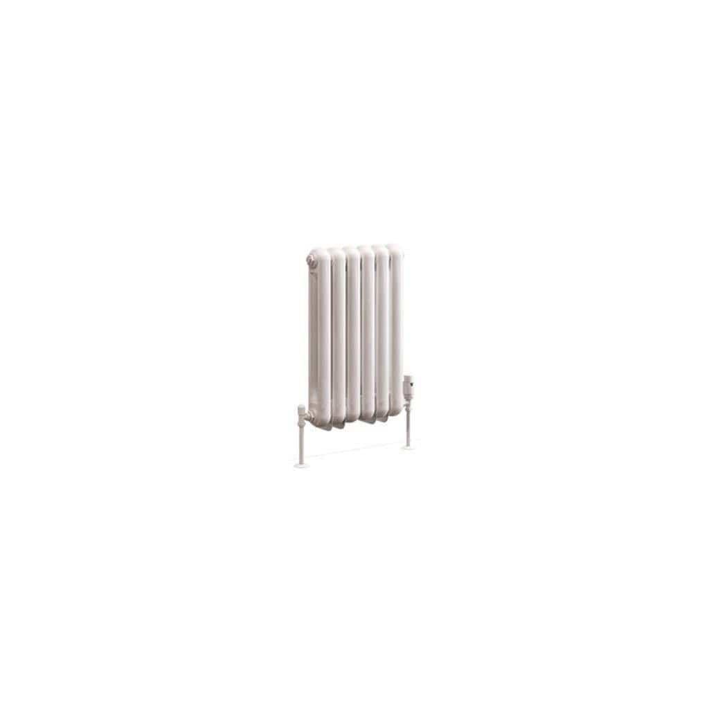 Eastbrook Column Radiators Eastbrook Rubano Straight Horizontal Traditional Column Radiator in Gloss White