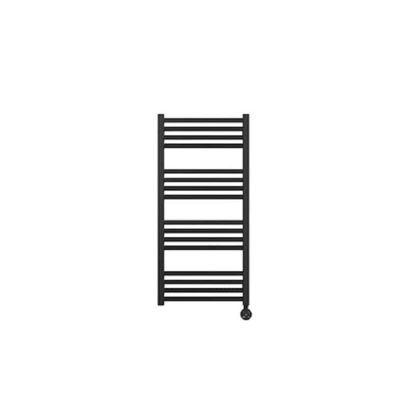 Crosswater Ladder Rails Crosswater MPRO Designer Vertical Towel Radiator in Matt Black 900 x 430 / Electric Only
