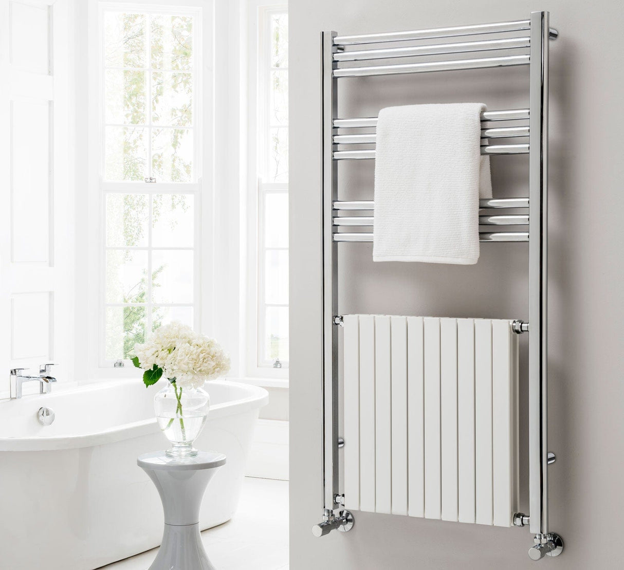 Vogue Designer Towel Radiators Vogue Harmonique Designer Heated Towel Radiator in Chrome