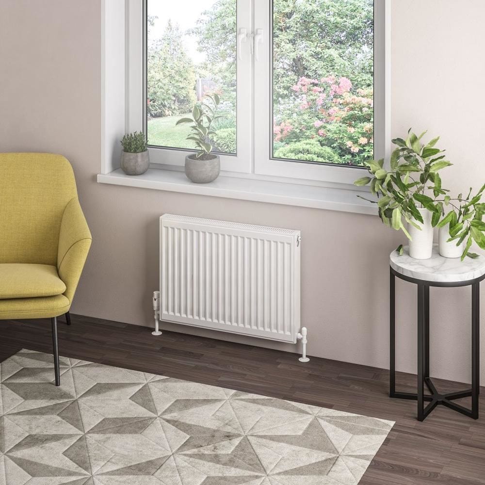Aquarius Bathrooms Type 21 Aquarius Type 21 Compact Panel Radiator In Gloss White 500 x 700mm