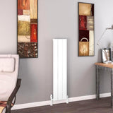 Eastbrook Panel Radiator Eastbrook Charlton Vertical Designer Radiator in Matt White 1200 x 280 / Electric Only