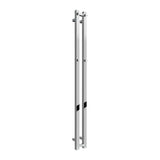 Reina Designer Towel Radiator Reina Todi Heated Vertical Towel Rail with Hooks - 1200 x 108 mm - in Chrome