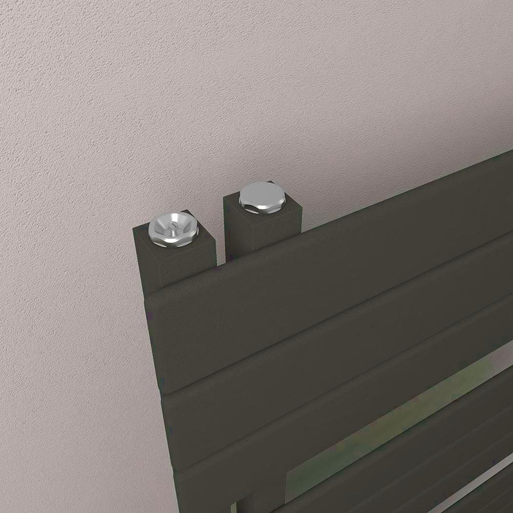 Eastbrook Designer Towel Radiator Eastbrook Helmsley Straight Vertical Designer Towel Rail in Matt Black