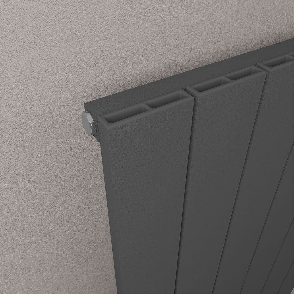 Eastbrook Eastbrook Rosano Straight Horizontal Aluminium Radiator  in Matt White