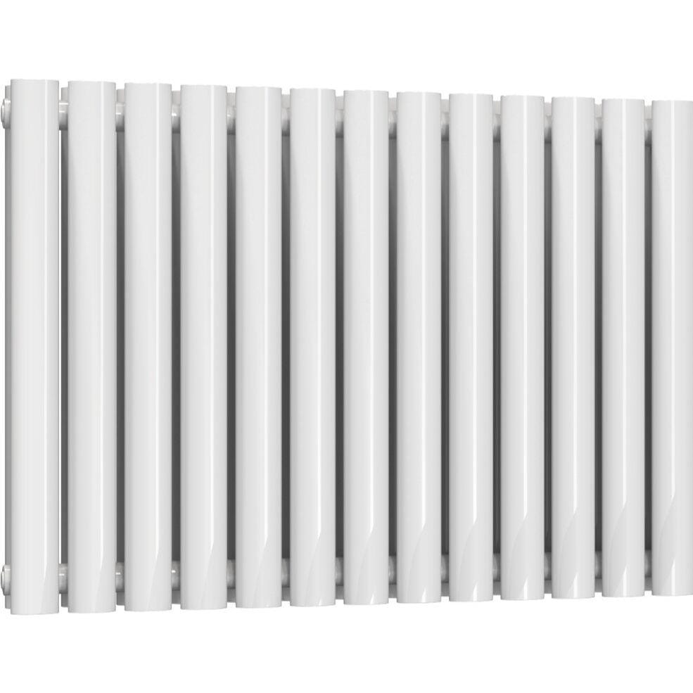 Aquarius Bathrooms Column Radiator Aquarius Athens Horizontal Double Column Radiator 600 x780mm / White