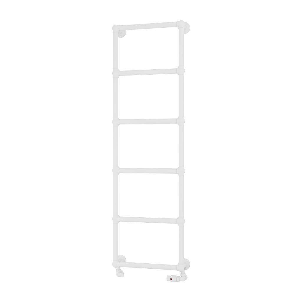 Eastbrook Traditional Towel Rail Eastbrook Stour Vertical Traditional Heated Towel Rail in Matt White 1550 x 500 / Central Heating