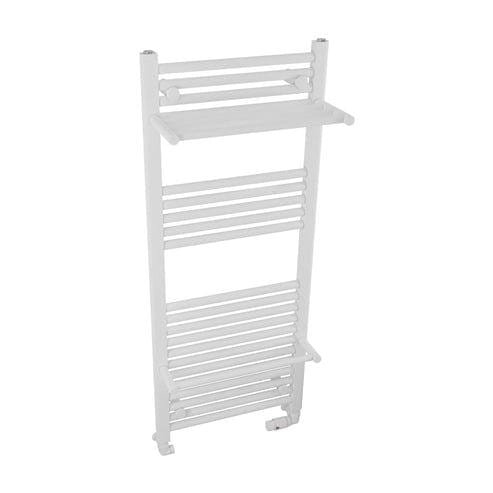 Eastbrook Panel Radiator Eastbrook Haddenham Straight Vertical Towel Rail in Matt White 1200 x 500 / Central Heating