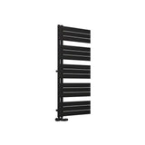 Eastbrook Designer Towel Radiator Eastbrook Helmsley Straight Vertical Designer Towel Rail in Matt Black