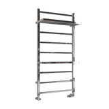 Eastbrook Designer Towel Radiator Eastbrook Launton Straight Vertical Heated Towel Rail in Chrome 1200 x 600 / Dual Fuel