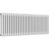 Aquarius Bathrooms Column Radiator Aquarius Foundry Horizontal 3 Column Radiator in White 500mm x 1370mm