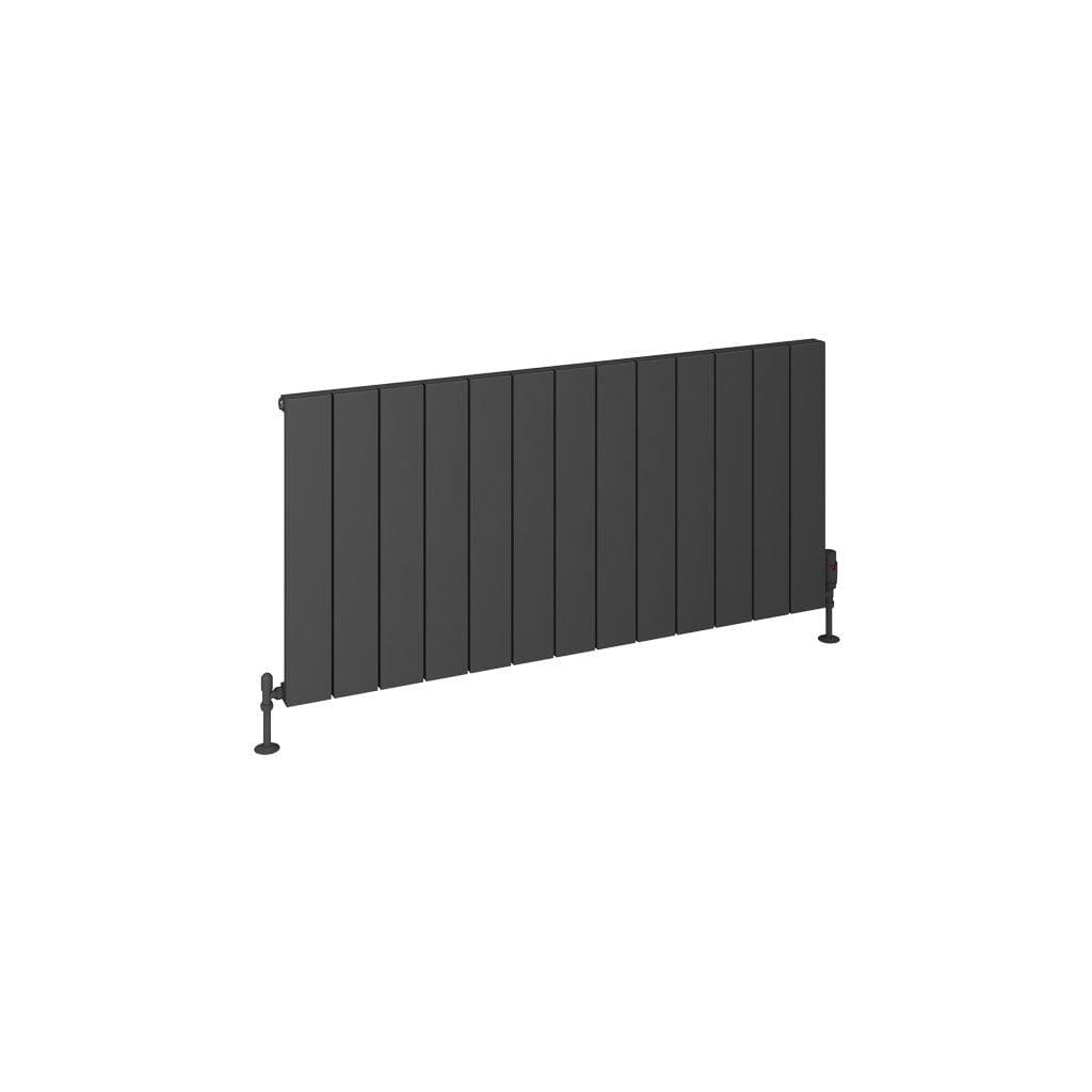 Eastbrook Eastbrook Rosano Straight Horizontal Aluminium Radiator  in Matt White
