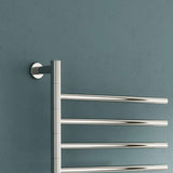 Reina Designer Towel Radiator Reina Rance 455 x 500mm Electric Only Towel Radiator in Polished Stainless Steel