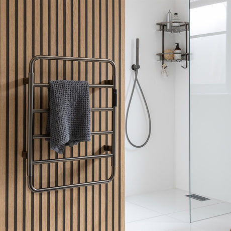 JTP Designer Towel Radiator JTP AERO Designer Vertical Heated Towel Rail - Electric Only